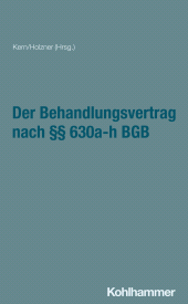 E-book, Der Behandlungsvertrag nach §§ 630a-h BGB, Kohlhammer Verlag