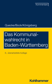 E-book, Das Kommunalwahlrecht in Baden-Württemberg, Kohlhammer Verlag
