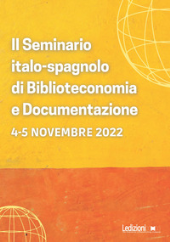 eBook, II Seminario italo-spagnolo di biblioteconomia e documentazione : Roma, 4-5 novembre 2022, Ledizioni