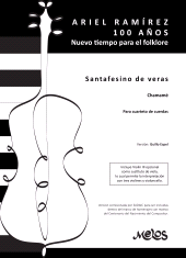 eBook, Santafesino de veras : Ariel Ramírez, 100 años. Nuevo tiempo para el folklore, Chamamé para cuarteto de cuerdas, Melos Ediciones Musicales