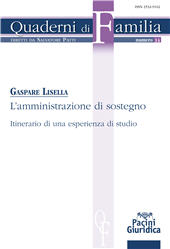 E-book, L'amministrazione di sostegno : itinerario di una esperienza di studio, Pacini giuridica