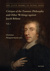 eBook, Critique of the Teutonic Philosophy and Other Writings Against Jacob Bohme : Text, Translation and Introduction, Peeters Publishers