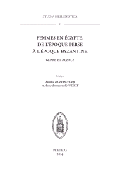 E-book, Femmes en Egypte, de l'epoque perse a l'epoque byzantine : Genre et agency, Peeters Publishers