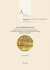 m, Les papiers des Nuits : Etude historique et catalogue de filigranes des papiers des manuscrits de la recension egyptienne des Mille et une Nuits, Peeters Publishers