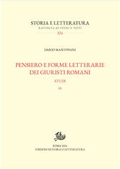 E-book, Pensiero e forme letterarie dei giuristi romani : studi, Storia e letteratura