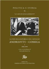 m, La crisi della Repubblica nel carteggio Andreotti - Cossiga, Storia e letteratura