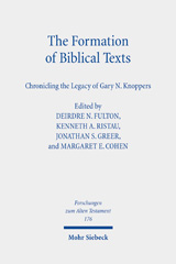 eBook, The Formation of Biblical Texts : Chronicling the Legacy of Gary N. Knoppers, Mohr Siebeck