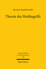 eBook, Theorie des Werkbegriffs, Haberstumpf, Helmut, Mohr Siebeck
