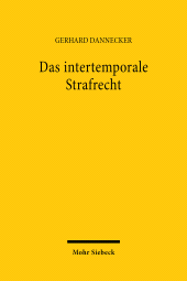 eBook, Das intertemporale Strafrecht, Mohr Siebeck