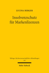 E-book, Insolvenzschutz für Markenlizenzen, Mohr Siebeck