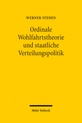 eBook, Ordinale Wohlfahrtstheorie und staatliche Verteilungspolitik, Mohr Siebeck