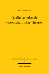 eBook, Qualitätsmerkmale wissenschaftlicher Theorien : Zur Logik und Ökonomie der Forschung, Mohr Siebeck