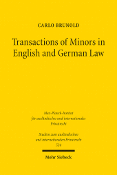 E-book, Transactions of Minors in English and German Law, Mohr Siebeck