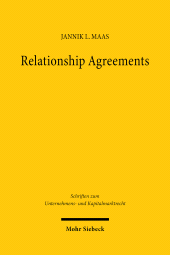 E-book, Relationship Agreements : Die privatautonome Konturierung des faktischen Aktienkonzerns, Mohr Siebeck
