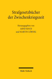 E-book, Strafgesetzbücher der Zwischenkriegszeit, Mohr Siebeck