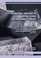 eBook, 12th International Conference on Material Science and Engineering Technology, Trans Tech Publications Ltd