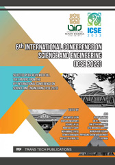 E-book, 6th International Conference on Science and Engineering (ICSE), Trans Tech Publications Ltd