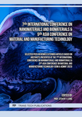 E-book, 7th International Conference on Nanomaterials and Biomaterials & 5th Asia Conference on Material and Manufacturing Technology, Trans Tech Publications Ltd