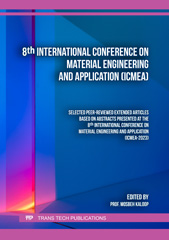 E-book, 8th International Conference on Material Engineering and Application (ICMEA), Trans Tech Publications Ltd