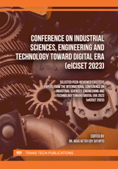 eBook, Conference on Industrial Sciences, Engineering and Technology toward Digital Era (eICISET 2023), Trans Tech Publications Ltd