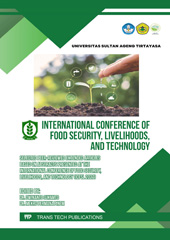 eBook, International Conference of Food Security, Livelihoods, and Technology, Trans Tech Publications Ltd