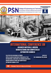 E-book, International Conference on Advanced Materials, Modern Manufacturing and Computerized Automation (IAMMCA), Trans Tech Publications Ltd