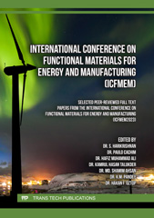 eBook, International Conference on Functional Materials for Energy and Manufacturing (ICFMEM), Trans Tech Publications Ltd