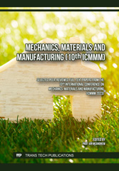 eBook, Mechanics, Materials and Manufacturing (10th ICMMM), Trans Tech Publications Ltd
