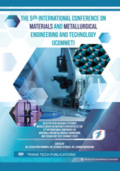 eBook, The 5th International Conference on Materials and Metallurgical Engineering and Technology (ICOMMET), Trans Tech Publications Ltd