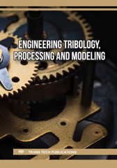 E-book, Engineering Tribology, Processing and Modeling, Trans Tech Publications Ltd