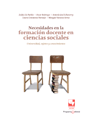 E-book, Necesidades en la formación docente en ciencias sociales: universidad, sujetos y conocimientos, Universidad del Valle