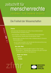 m, Die Freiheit der Wissenschaften : zeitschrift für menschenrechte 2/2023, Wochenschau Verlag