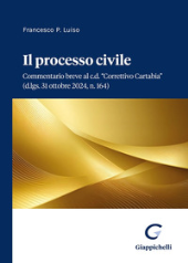 eBook, Il processo civile : Commentario breve al c.d. Correttivo Cartabia (d.lgs. 31 ottobre 2024, n. 164), G. Giappichelli