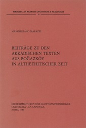 E-book, Beiträge zu den akkadischen Texten aus Bogazkoy in Althethitischer Zeit, Il Calamo