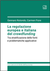 E-book, La regolazione europea e italiana del crowdfunding : tra stratificazione delle fonti e problematiche applicative, TAB edizioni