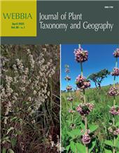 Fascicolo, WEBBIA : journal of plant taxonomy and geography : 80, 1, 2025, Firenze University Press