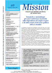 fr, Mission : Italian Quarterly Journal of Addiction : XIX, 69 2025, Franco Angeli