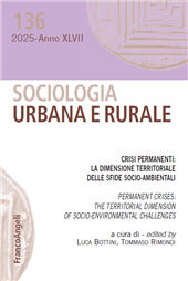 Articolo, Crisi permanenti : la dimensione territoriale delle sfide socio-ambientali : prefazione, Franco Angeli