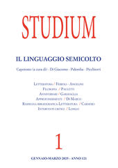 Fascicolo, Studium : rivista trimestrale : 121, 1, 2025, Studium