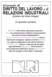 fr, Giornale di diritto del lavoro e di relazioni industriali : 185, 1, 2025, Franco Angeli