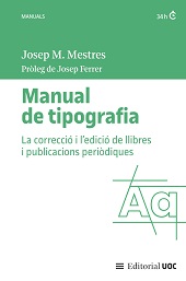 E-book, Manual de tipografia : la correcció i l'edició de llibres i publicacions periòdiques, Editorial UOC