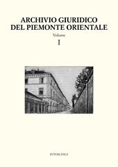 E-book, Archivio giuridico del Piemonte Orientale : Vol. 1., Interlinea