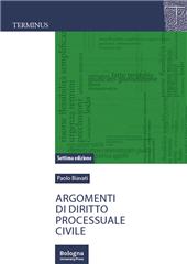 E-book, Argomenti di diritto processuale civile, Bologna University Press