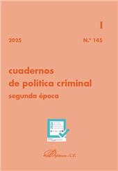 Fascicule, Cuadernos de Política Criminal : 145, I, 2025, Dykinson