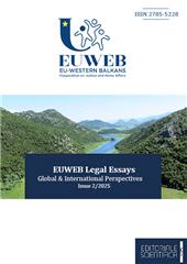 Heft, EUWEB legal essays : global & international perspectives : 2, 2025, Editoriale Scientifica