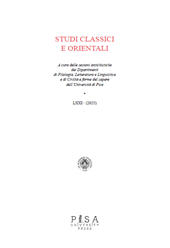 Artikel, Lo scambio simposiale di epigrammi tra Floro e Adriano, Pisa University Press