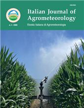 Heft, IJAm : Italian Journal of Agrometeorology : 1, 2025, Firenze University Press