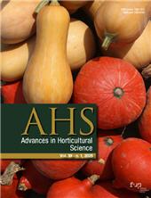 Fascicule, Advances in horticultural science [rivista dell'ortoflorofrutticoltura italiana] : 39, 1, 2025, Firenze University Press