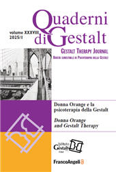 Artikel, La terapia della Gestalt come atto estetico : dalla sensazione alla formazione delle forme, Franco Angeli