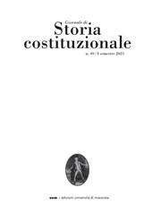 Issue, Giornale di storia costituzionale : 49, I, 2025, EUM-Edizioni Università di Macerata